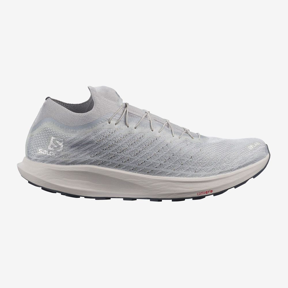 SALOMON UK S/LAB PULSAR - Mens Trail Running Shoes Grey,GJSE85403